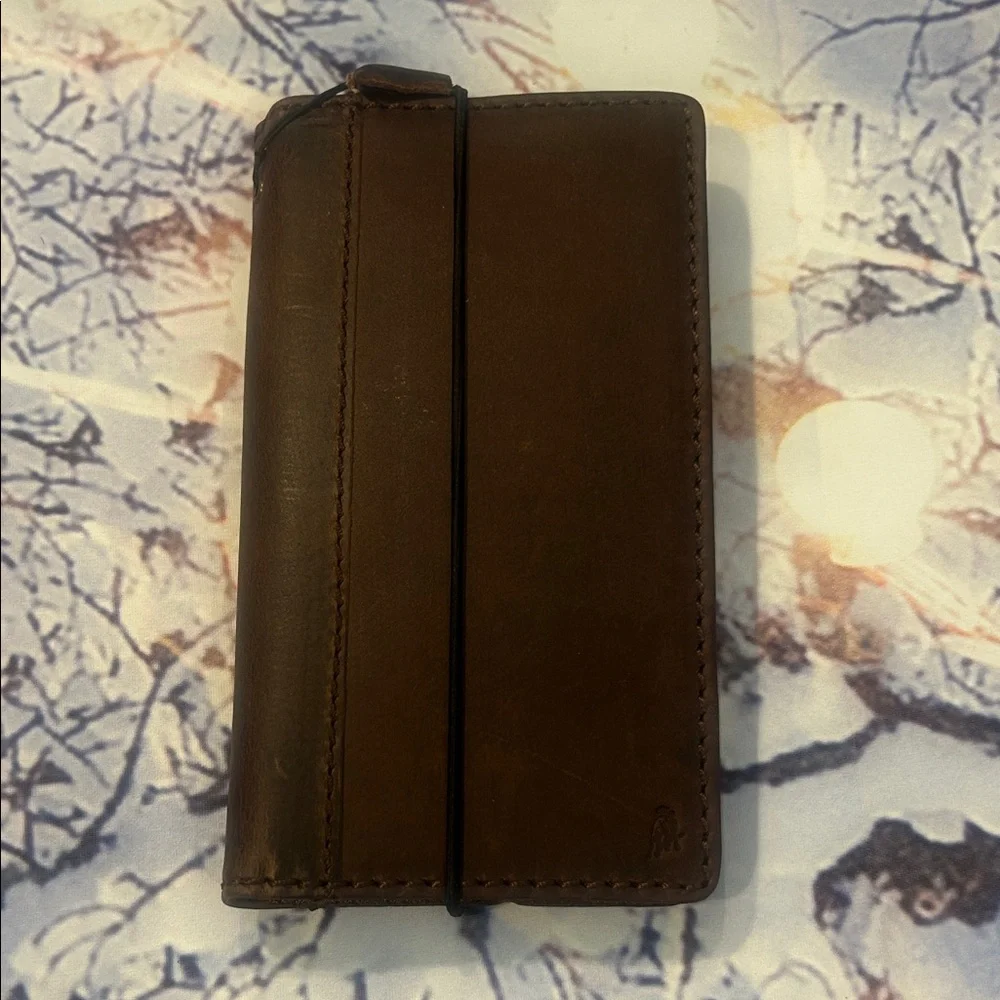 Genuine Vintage Brown Leather Davis Case NWOT